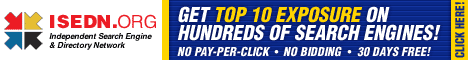 Guaranteed Top 10 Exposure Across ISEDN's Network of Search Engines and Web Directories!